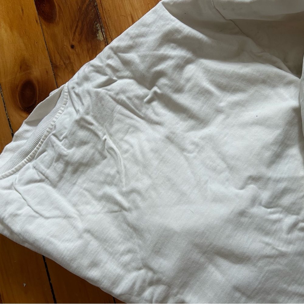 Rudy Jude The Peter Shirt Organic Cotton xs white collared drawstring - Picture 9 of 9